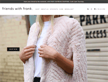 Tablet Screenshot of friendswithfrank.com